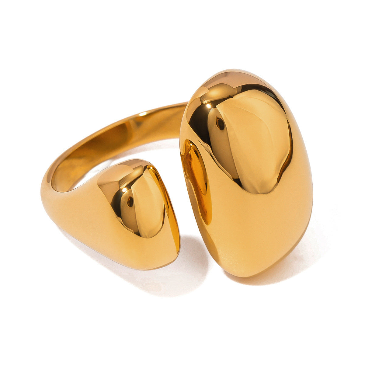 European and American stainless steel open ring with high-end feel ins ring