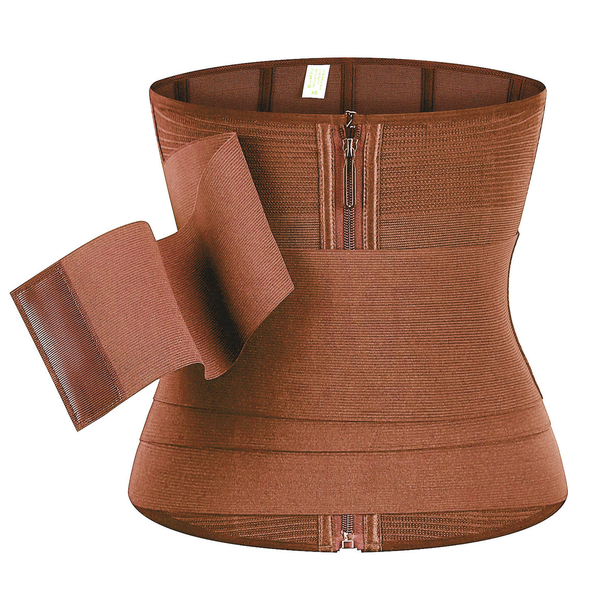 Adjustable Strap Corset Waist Trainer with Zipper for Body Shaping and Abdominal Support - Women's Shapewear Belt