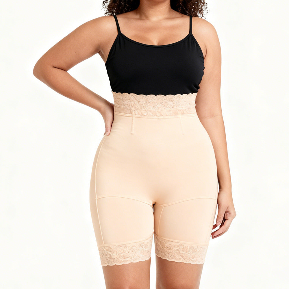 Mid waist, hip lifting, waist cinching, abdominal pants, body shaping, tight fitting, hip lifting, triangular shaping underwear for women