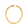 Titanium  Steel Double Layer Flat Metal Texture Collar Necklace For Women Party Gift Bijoux Acier Inoxidable