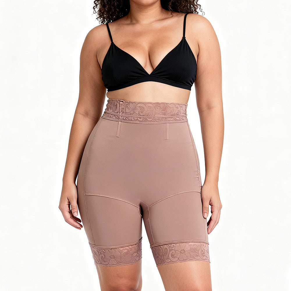 Mid waist, hip lifting, waist cinching, abdominal pants, body shaping, tight fitting, hip lifting, triangular shaping underwear for women